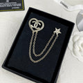 Chanel Heart Star Brooch